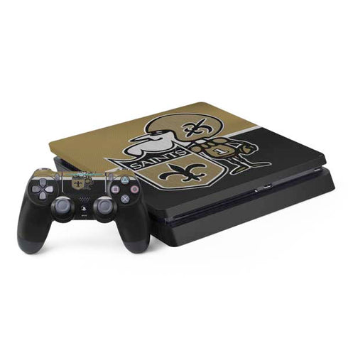 NFL New Orleans Saints Vintage PS4 Slim Bundle Skin